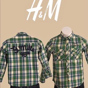 Plaid Long Sleeve Button Down Shirt